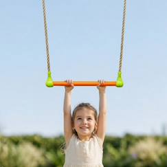 Jouet-Jeux de plein air-Trapèze métal pour portique balançoire de 2,00 à 2,50 m pour enfants