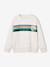 Sweat garçon col rond blanc chiné+mauve 3 - vertbaudet enfant 