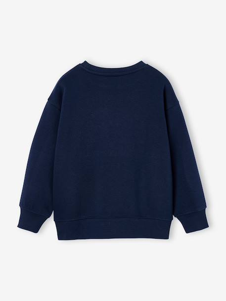 Sweat col rond garçon marine+tomette 4 - vertbaudet enfant 