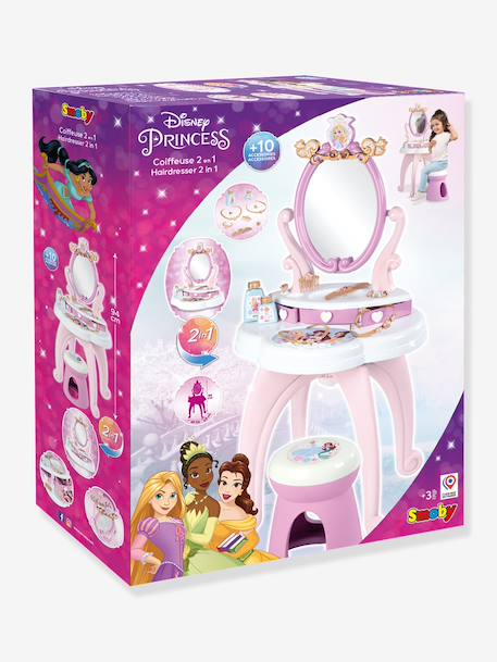 Coiffeuse 2 en 1 Disney Princess rose 2 - vertbaudet enfant 