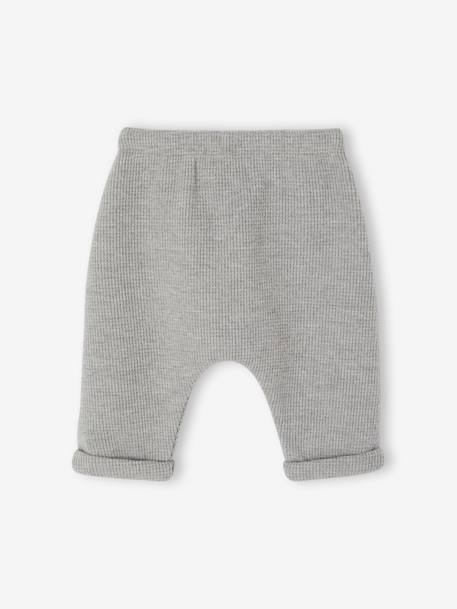 Pantalon naissance garçon gris chiné 2 - vertbaudet enfant 