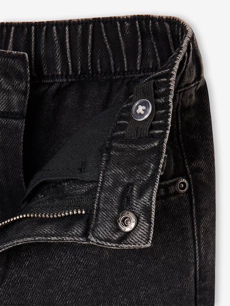 Jean loose morphologie fin noir 5 - vertbaudet enfant 