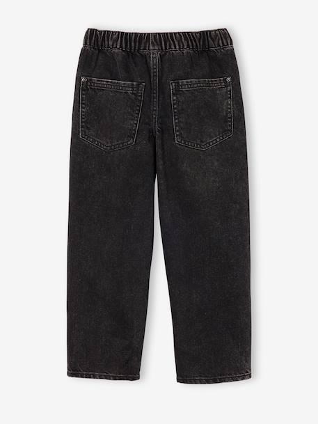 Jean loose morphologie fin noir 3 - vertbaudet enfant 
