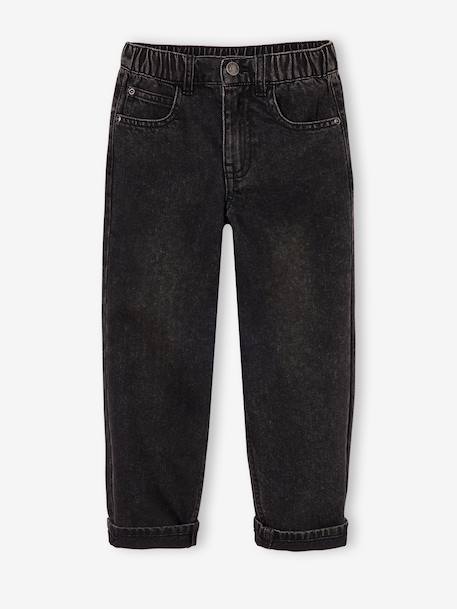 Jean loose morphologie fin noir 2 - vertbaudet enfant 