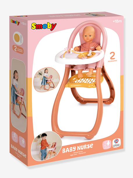 Chaise haute pour poupon multicolore 2 - vertbaudet enfant 