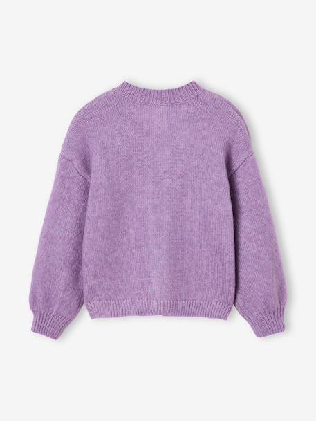 Gilet fille manches longues écru+lavande+vert sauge 6 - vertbaudet enfant 