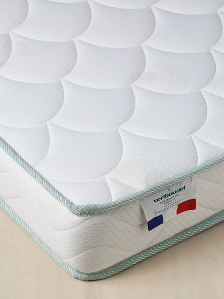Matelas enfant sans traitement coutil coton bio*/ polyester blanc 2 - vertbaudet enfant 