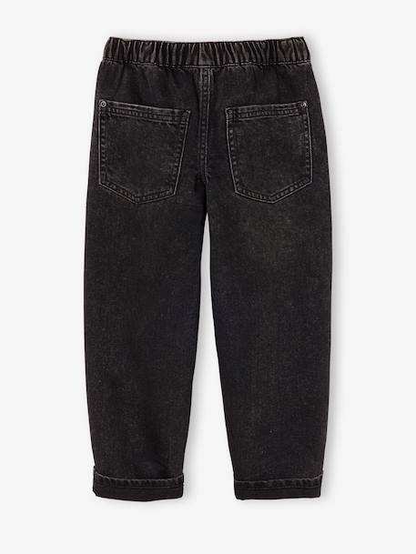 Jean loose garçon noir 4 - vertbaudet enfant 