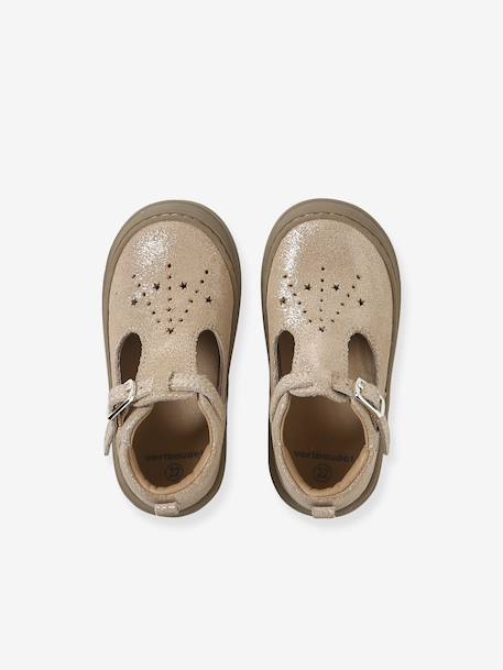 Chaussures premiers pas bébé à boucle or+rose 4 - vertbaudet enfant 