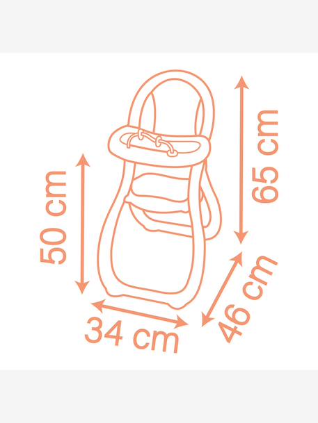 Chaise haute pour poupon multicolore 8 - vertbaudet enfant 