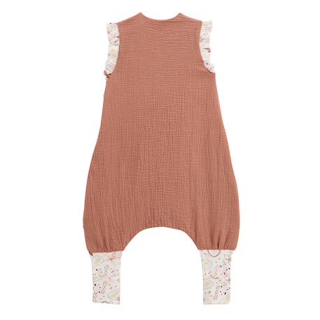 Turbulette d'été en gaze de coton avec pieds retroussables arizona Terracotta 3 - vertbaudet enfant 