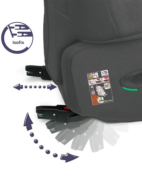 Réhausseur isofix r129 100-150 cm softness® renofix2 Cappuccino+Carbon+Garden+Ocean+Passion+Quartz 27 - vertbaudet enfant 
