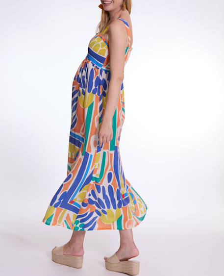 Robe longue de grossesse et d'allaitement naïade Multico 4 - vertbaudet enfant 