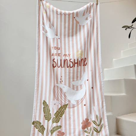 Serviette de bain bébé honfleur Corail 4 - vertbaudet enfant 