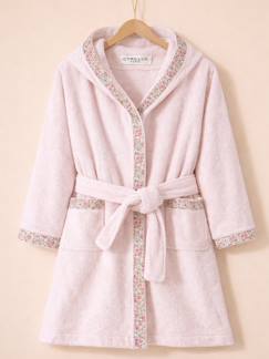 Linge de maison et décoration-Linge de bain-Peignoir enfant en éponge et tissu liberty