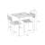 Table de jardin enfant acier et décor bois + 2 assises - suzie Beige+Vert de gris 3 - vertbaudet enfant 