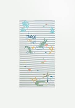 Linge de maison et décoration-Linge de bain-Serviette de bain bébé crocro rigolo