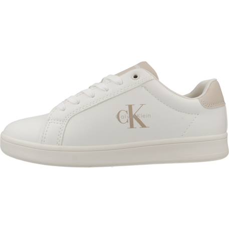 Basket fille modèle low cut lace up Beige blanc 2 - vertbaudet enfant 