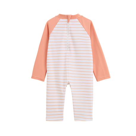 Combinaison de bain bébé manches longues protection uv calvi Corail 3 - vertbaudet enfant 