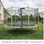Trampoline ø 430?cm + filet + échelle + bâche + kit d'ancrage - jumpi 430 Taupe 2 - vertbaudet enfant 