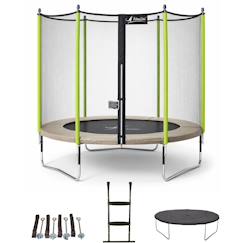 Trampoline ø 300?cm + filet + échelle + bâche + kit d'ancrage - jumpi 300  - vertbaudet enfant