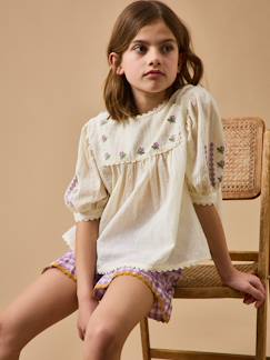 Blouse brodée  - cyrillus x emile&ida  - vertbaudet enfant
