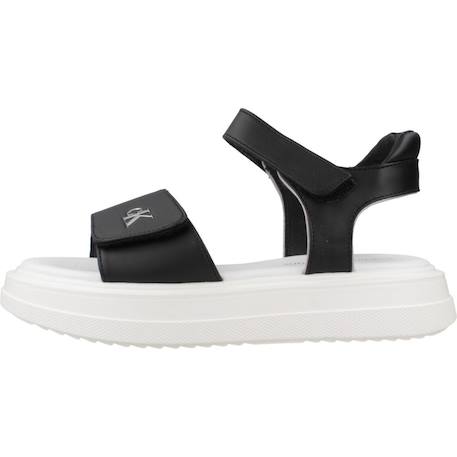 Sandales fille Blanc+Noir 8 - vertbaudet enfant 