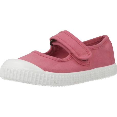 Ballerines  à scratch Blanc+Bleu+Nude+Rose framboise+Violet pétale 22 - vertbaudet enfant 