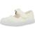 Ballerines à scratch fille Blanc+Rose framboise 4 - vertbaudet enfant 