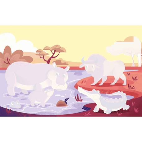 Coloriage à l'eau pinceau magique Émotions+Ferme+Forêt+Mer+Savane 26 - vertbaudet enfant 