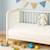 Drap housse en popeline de coton bio blanc Blanc 4 - vertbaudet enfant 