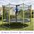 Trampoline jardin ø 430?cm + filet de sécurité - jumpi 430 - noir/vert Vert 2 - vertbaudet enfant 