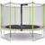 Trampoline jardin ø 430?cm + filet de sécurité - jumpi 430 - taupe/vert Taupe 1 - vertbaudet enfant 