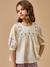 Blouse brodée fille - cyrillus x emile&ida Ecru 5 - vertbaudet enfant 