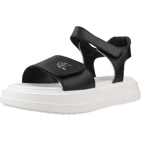 Sandales fille Blanc+Noir 10 - vertbaudet enfant 