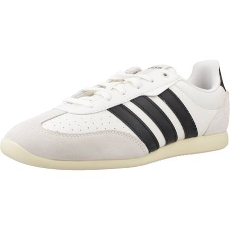 Baskets garçon en cuir à lacets souple sport Blanc white 4 - vertbaudet enfant 