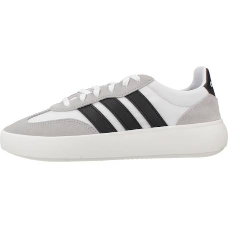 Baskets garçon en cuir à lacets urbain Blanc white 2 - vertbaudet enfant 
