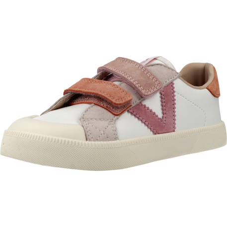 Basket enfant cuir enfant cuir oliver barefoot Bleu azul+Rose 10 - vertbaudet enfant 