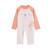 Combinaison de bain bébé manches longues protection uv calvi Corail 2 - vertbaudet enfant 