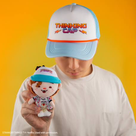 Porte-clés peluche dustin henderson - stranger things Blanc 2 - vertbaudet enfant 