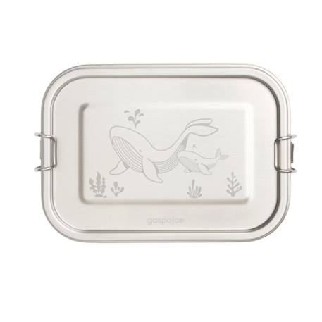 3 boîtes à gouter inox kiddy 500 ml baleines Multi-coloured 1 - vertbaudet enfant 