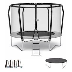 Jouet-Jeux de plein air-Trampoline premium ø 300?cm + échelle + bâche + kit ancrage - famili 300