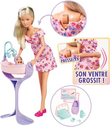 Mannequin steffi love future maman Multicolore 3 - vertbaudet enfant 