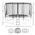 Trampoline premium ø 360?cm avec filet de sécurité + échelle - famili 360 Beige 3 - vertbaudet enfant 