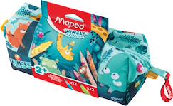 -Trousse en tissu jungle fever 12 crayons