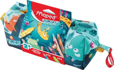 Fille-Accessoires-Fourniture scolaire-Trousse en tissu jungle fever 12 crayons