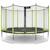 Trampoline jardin ø 430?cm + filet de sécurité - jumpi 430 - noir/vert Vert 1 - vertbaudet enfant 