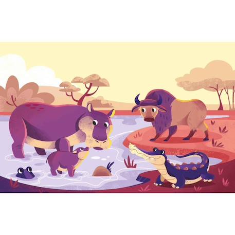 Coloriage à l'eau pinceau magique Émotions+Ferme+Forêt+Mer+Savane 27 - vertbaudet enfant 