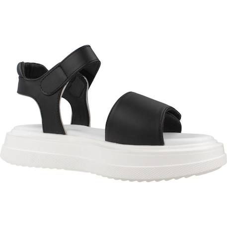 Sandales fille Blanc+Noir 11 - vertbaudet enfant 