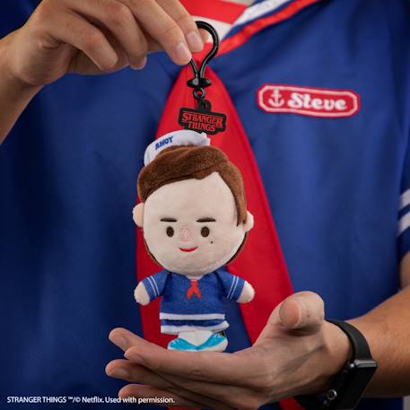 Porte-clés peluche steve scoops ahoy - stranger things Bleu 2 - vertbaudet enfant 